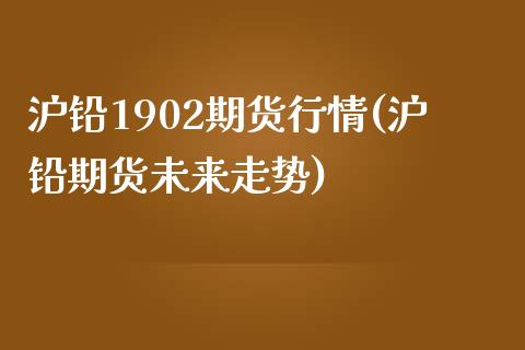 沪铅1902期货行情(沪铅期货未来走势)_https://www.iteshow.com_期货百科_第1张