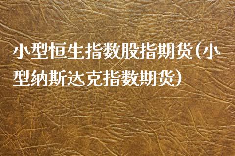 小型恒生指数股指期货(小型纳斯达克指数期货)_https://www.iteshow.com_期货交易_第1张