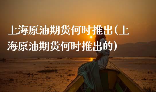 上海原油期货何时推出(上海原油期货何时推出的)_https://www.iteshow.com_股指期权_第1张