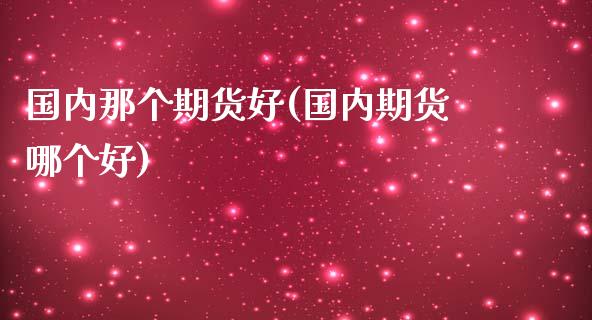 国内那个期货好(国内期货哪个好)_https://www.iteshow.com_期货交易_第1张