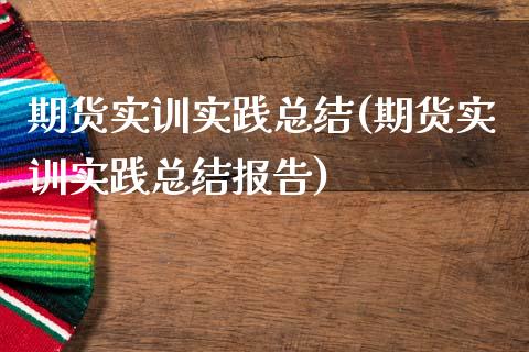 期货实训实践总结(期货实训实践总结报告)_https://www.iteshow.com_商品期货_第1张