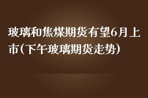 玻璃和焦煤期货有望6月上市(下午玻璃期货走势)_https://www.iteshow.com_期货知识_第1张