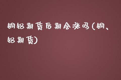 铜铝期货后期会涨吗(铜、铝期货)_https://www.iteshow.com_期货公司_第1张