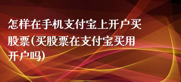 怎样在手机支付宝上开户买股票(买股票在支付宝买用开户吗)_https://www.iteshow.com_期货公司_第1张