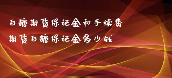 白糖期货保证金和手续费 期货白糖保证金多少钱_https://www.iteshow.com_期货交易_第1张