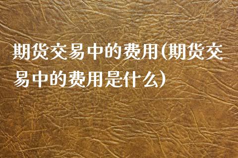 期货交易中的费用(期货交易中的费用是什么)_https://www.iteshow.com_期货手续费_第1张