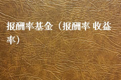 报酬率基金（报酬率 收益率）_https://www.iteshow.com_基金_第1张