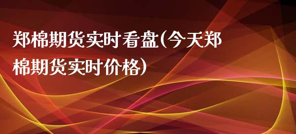 郑棉期货实时看盘(今天郑棉期货实时价格)_https://www.iteshow.com_期货交易_第1张