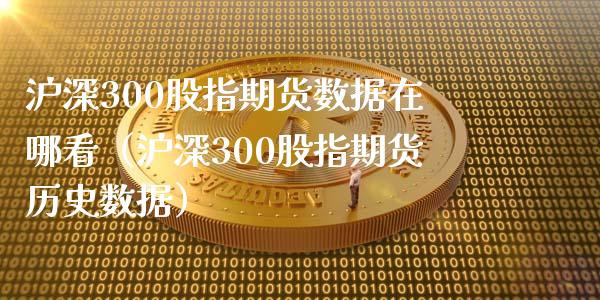 沪深300股指期货数据在哪看（沪深300股指期货历史数据）_https://www.iteshow.com_期货百科_第1张