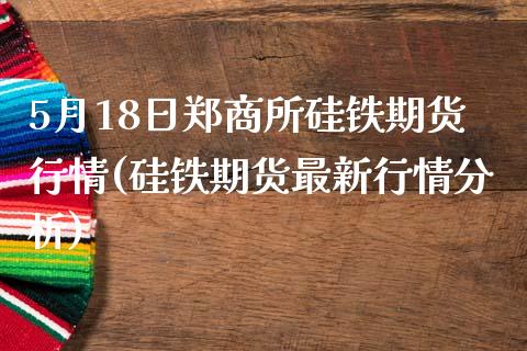 5月18日郑商所硅铁期货行情(硅铁期货最新行情分析)_https://www.iteshow.com_商品期权_第1张