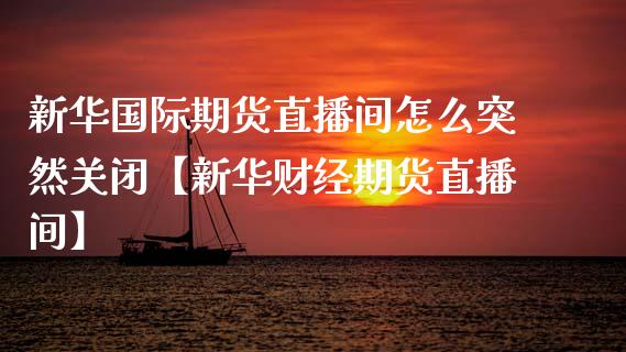 新华国际期货直播间怎么突然关闭【新华财经期货直播间】_https://www.iteshow.com_原油期货_第1张