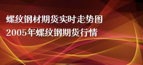 螺纹钢材期货实时走势图 2005年螺纹钢期货行情_https://www.iteshow.com_期货知识_第1张