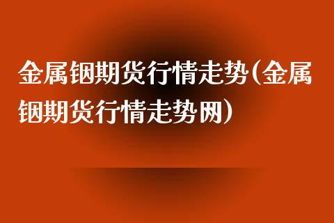 金属铟期货行情走势(金属铟期货行情走势网)_https://www.iteshow.com_商品期货_第1张