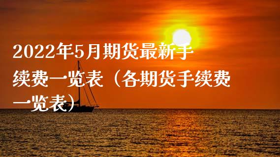 2022年5月期货最新手续费一览表（各期货手续费一览表）_https://www.iteshow.com_原油期货_第1张