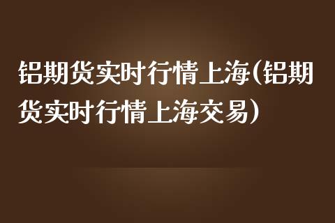 铝期货实时行情上海(铝期货实时行情上海交易)_https://www.iteshow.com_股指期货_第1张