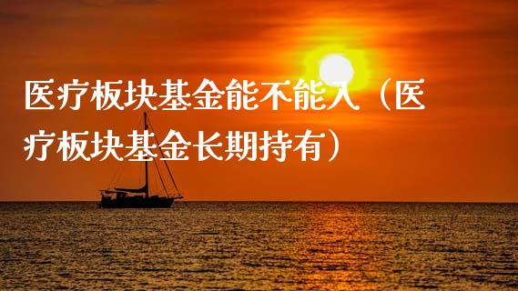 医疗板块基金能不能入（医疗板块基金长期持有）_https://www.iteshow.com_基金_第1张