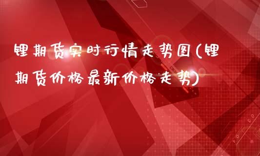 锂期货实时行情走势图(锂期货价格最新价格走势)_https://www.iteshow.com_期货百科_第1张