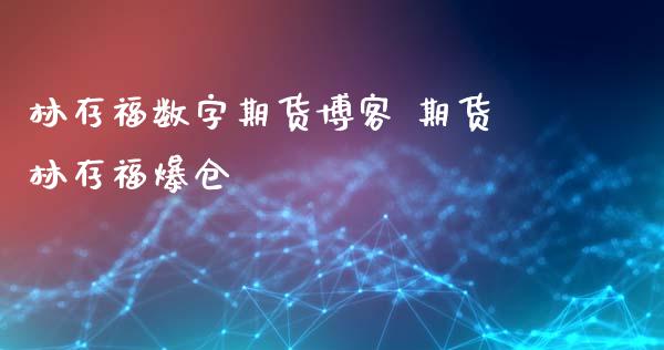 林存福数字期货博客 期货林存福爆仓_https://www.iteshow.com_原油期货_第1张