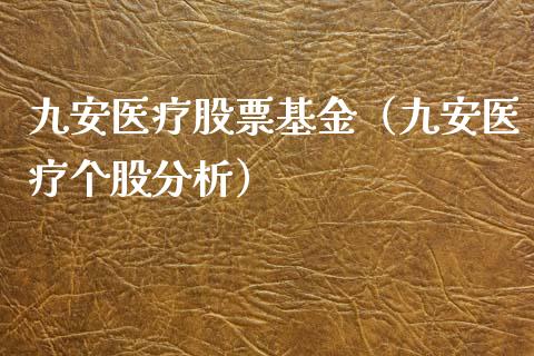 九安医疗股票基金（九安医疗个股分析）_https://www.iteshow.com_基金_第1张