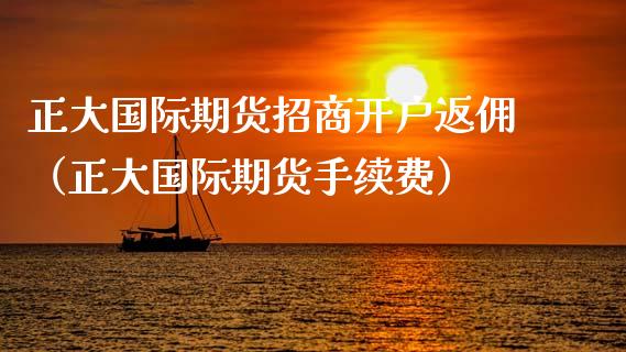 正大国际期货招商开户返佣（正大国际期货手续费）_https://www.iteshow.com_期货手续费_第1张