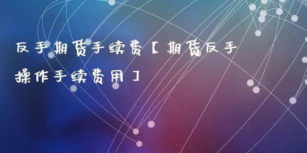 反手期货手续费【期货反手操作手续费用】_https://www.iteshow.com_黄金期货_第1张