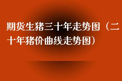 期货生猪三十年走势图（二十年猪价曲线走势图）_https://www.iteshow.com_期货交易_第1张