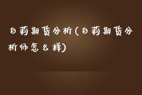 白莉期货分析(白莉期货分析师怎么样)_https://www.iteshow.com_商品期货_第1张