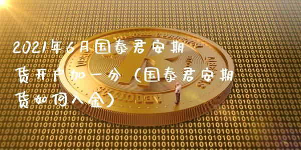 2021年6月国泰君安期货开户加一分（国泰君安期货如何入金）_https://www.iteshow.com_期货知识_第1张