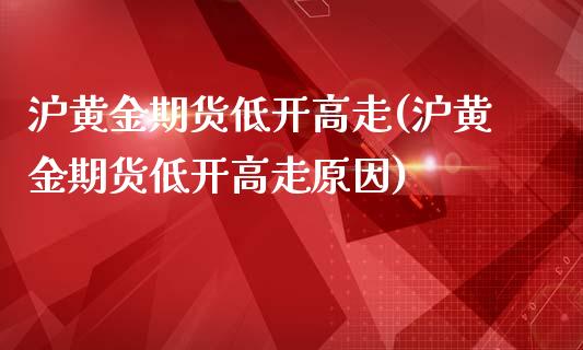 沪黄金期货低开高走(沪黄金期货低开高走原因)_https://www.iteshow.com_原油期货_第1张