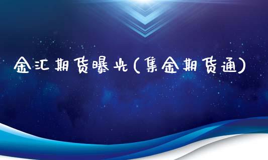 金汇期货曝光(集金期货通)_https://www.iteshow.com_股指期权_第1张