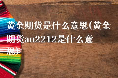 黄金期货是什么意思(黄金期货au2212是什么意思)_https://www.iteshow.com_期货知识_第1张