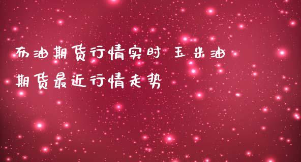 布油期货行情实时 玉米油期货最近行情走势_https://www.iteshow.com_期货知识_第1张