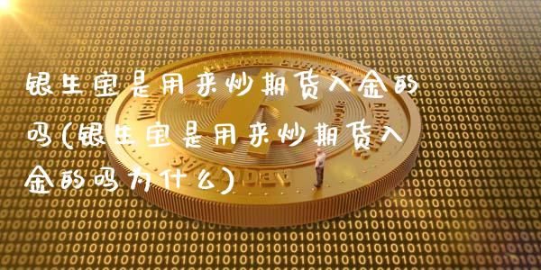 银生宝是用来炒期货入金的吗(银生宝是用来炒期货入金的吗为什么)_https://www.iteshow.com_期货知识_第1张