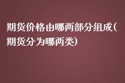 期货价格由哪两部分组成(期货分为哪两类)_https://www.iteshow.com_商品期权_第1张