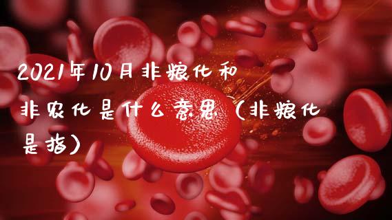 2021年10月非粮化和非农化是什么意思（非粮化是指）_https://www.iteshow.com_期货开户_第1张