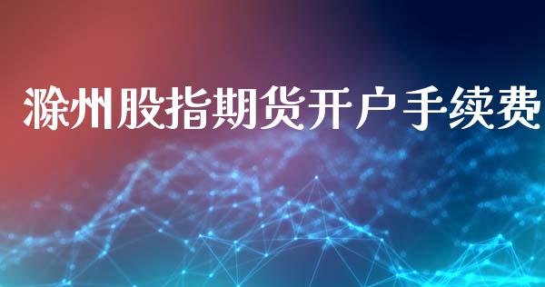 滁州股指期货开户手续费_https://www.iteshow.com_期货知识_第1张